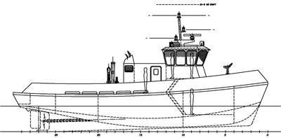 Workboat final profile arrangement.