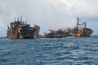 X-Press Pearl image caught earlier this week - Credit: Sri Lanka Port Authority