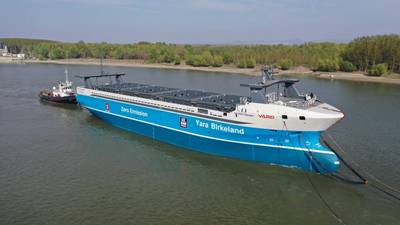 Yara Birkeland was launched in Romania in February 2020 (Photo; Yara International ASA)