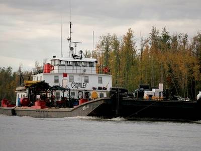 Yukon River operations: Image courtesy of Crowley Maritime