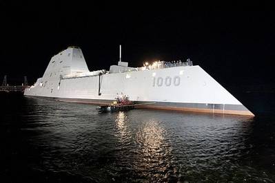 Zumwalt DDG 1000: Photo courtesy of USN