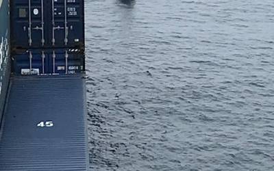 A 67-year-old-man man was taken aboard the President Eisenhower after the containership's master responded to a Coast Guard request for a vessel in the area to assist. (U.S. Coast Guard courtesy photo)