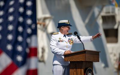 Vice Adm. Linda L. Fagan (Photo: U.S. Coast Guard / Taylor Bacon)