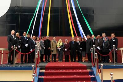 Церемония именования и доставки для Seri Camar состоялась на верфи HHI в Ульсане, Южная Корея (Фото: MISC)