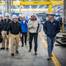 Austal USA welcomed U.S. Navy Chief of Naval Operations (CNO) Admiral Michael Gilday at the company’s Mobile, Ala. shipyard. Image courtesy Ausal USA