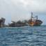 X-Press Pearl image caught earlier this week - Credit: Sri Lanka Port Authority