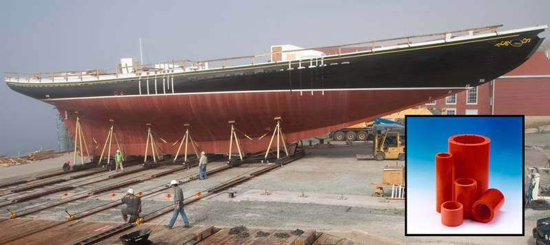 iconic schooner fitted with pollution-free bearings