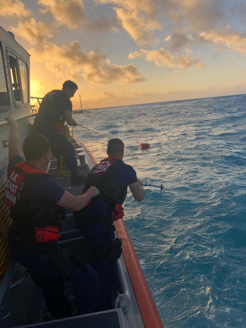 USCG Rescues 2 From Sinking Vessel Near Key Largo