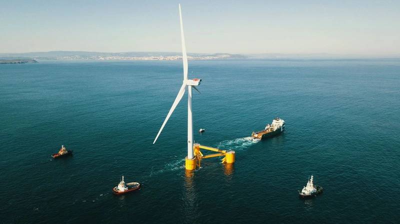 Final Windfloat Atlantic Floating Wind Turbine Heads