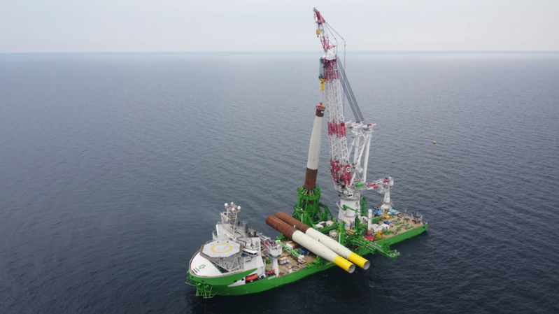 Deme Offshore S Flagship Vessel Orion Installs First