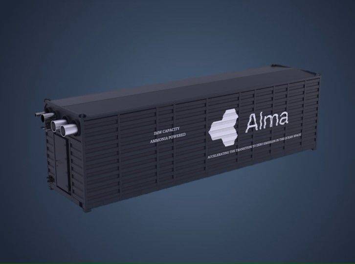 Almas ammoniakkbrenselcellesystem får AIP fra DNV