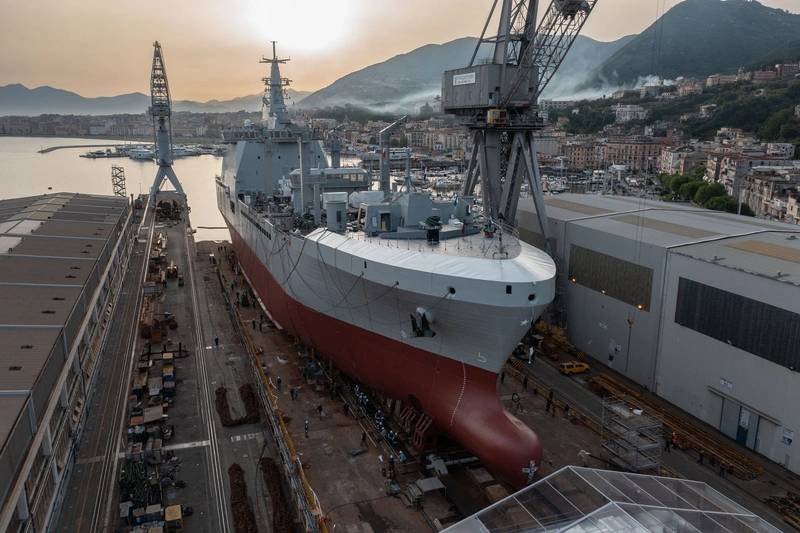 Fincantieri Launches Navy Logistics Support Ship