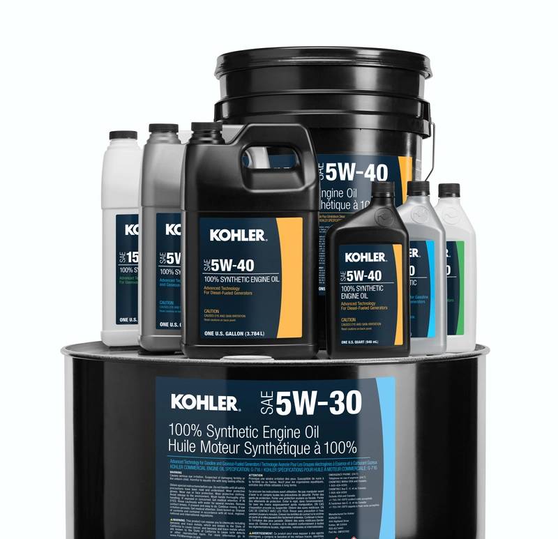 KOHLER Launches New Oils For Generator Applications