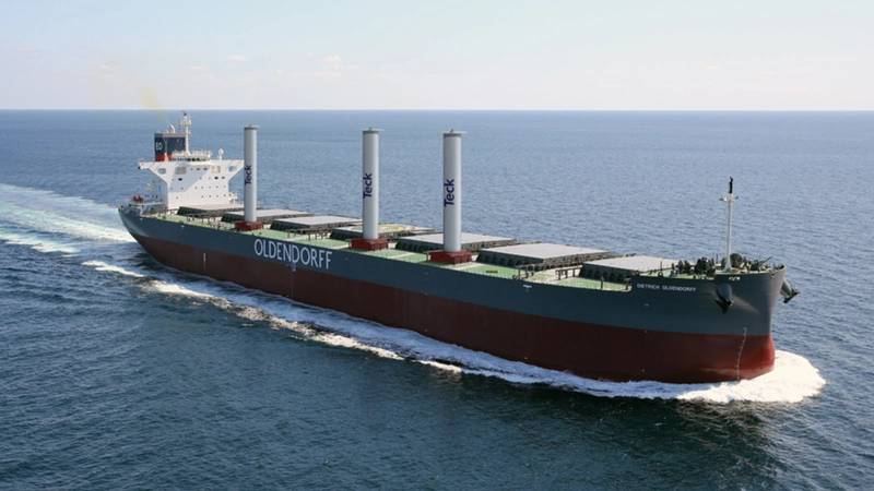 Oldendorff Inks Deal With Teck For Rotor Sail Install