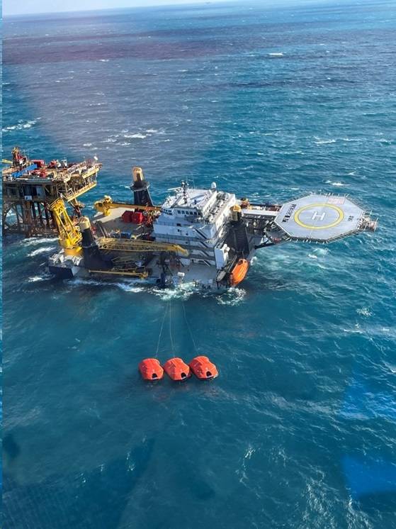 Gale-Force Winds And High Waves Leads To Tilting Of