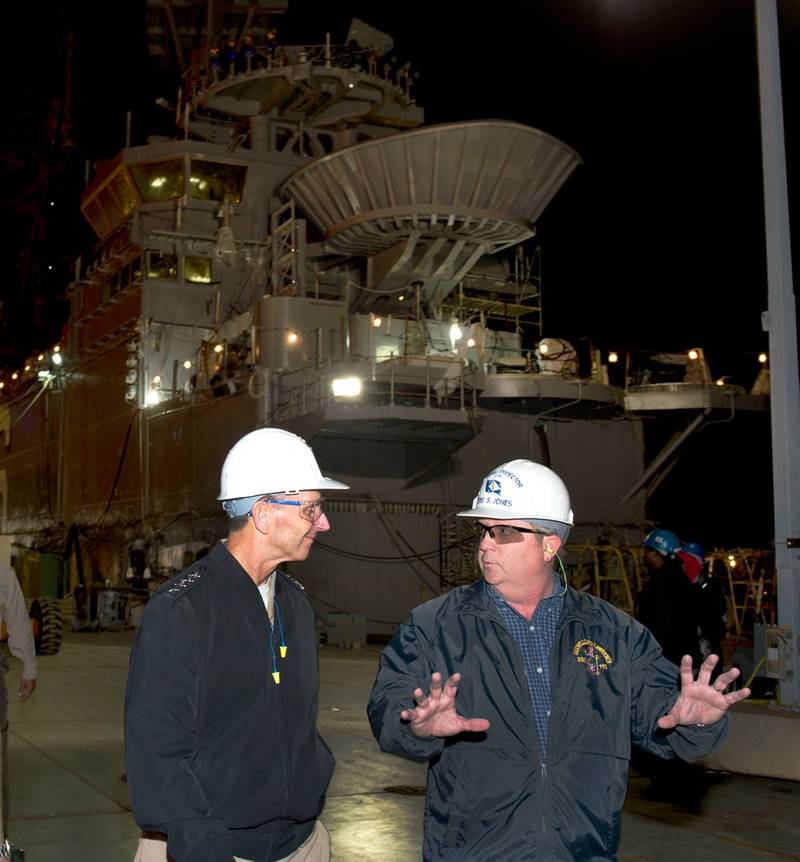 Ingalls Shipbuilding Hosts Navy CNO
