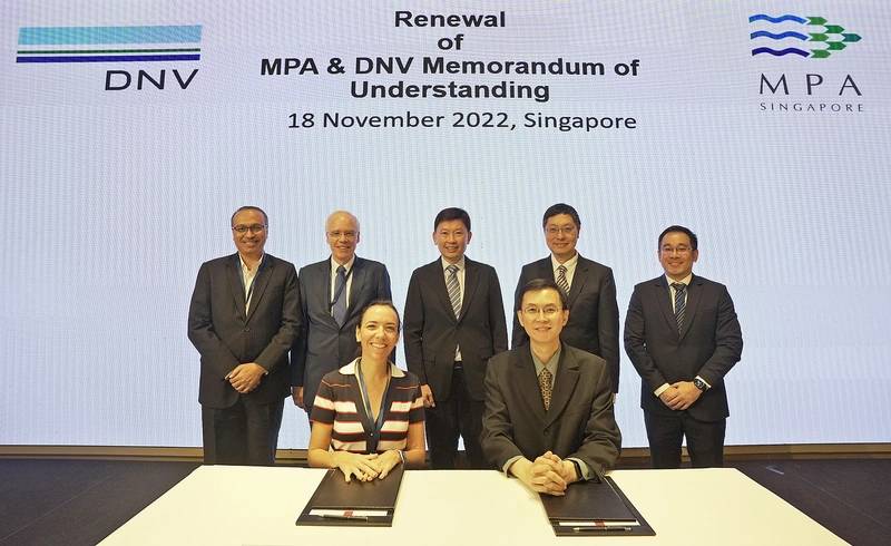 DNV og Singapore MPA utvider maritim FoU MoU