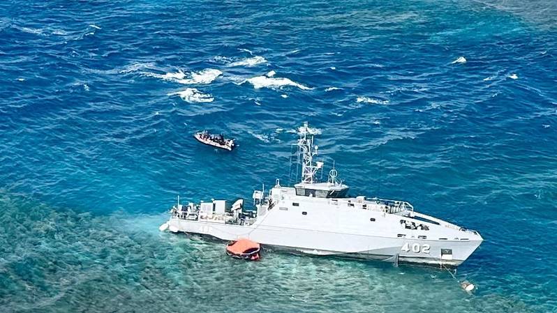 Fiji's Brand New Patrol Boat Runs Aground