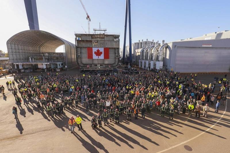 seaspan-lays-keel-for-canadian-navy-s-second-joint