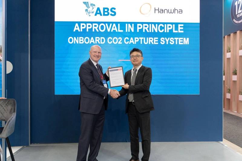 ABS Awards Aip To Hanwha Ocean For Carbon Capture
