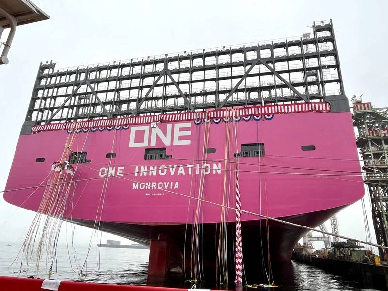 One Takes Delivery Of Its First 24 000 Teu Ship
