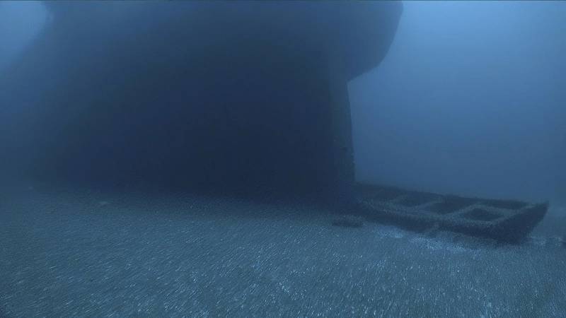 A lifeboat rests at the Ironton’s stern. Image Credit: NOAA Thunder Bay National Marine Sanctuary, Undersea Vehicles Program UNCW