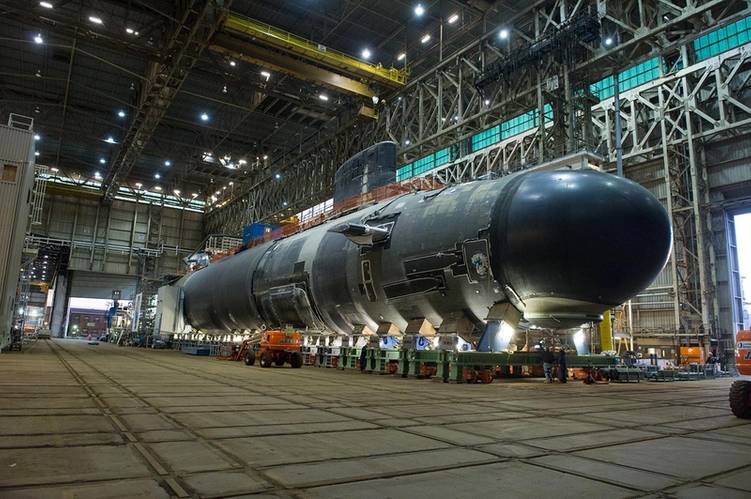 Submarine Illinois reaches another milestone, Pressure Hull Complete, on Dec. 16, 2014, when all hull sections are joined to form a single watertight unit. (Photo: General Dynamics Electric Boat)
