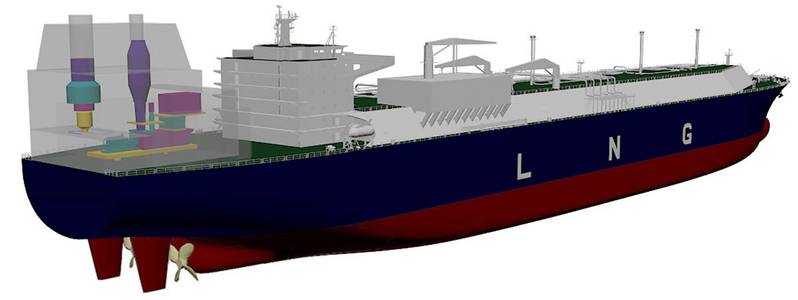 artist rendering of the GE/DSIC LNG carrier