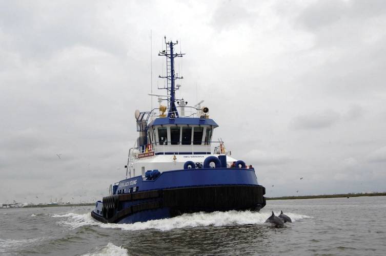 ATB tug One Cure and barge Edward Itta delivered to Harley Marine Services.