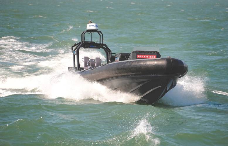 BAE Systems Unmanned RHIB with ASV Technology. (Credit: BAE Systems)