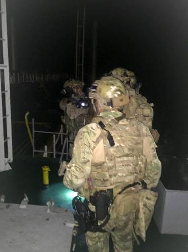 Boarding team on board MV Costina (Photo: EU NAVFOR)