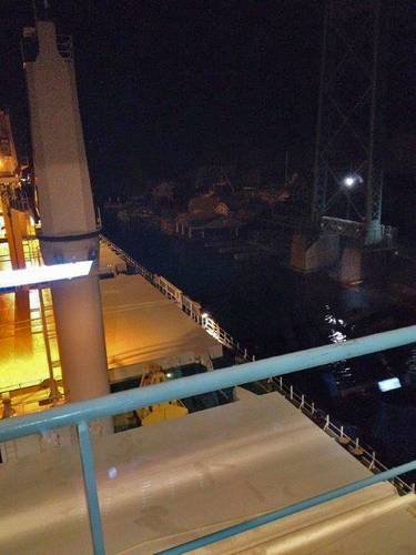 Bulk carrier Juno ran aground after suffering a steering casualty. There is no pollution reported at this time. (U.S. Coast Guard photo)