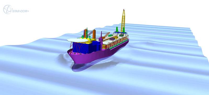  Challenge 3  STAR-CCM+ simulation of an FPSO in rough seas. 