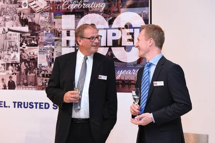 Christian Ottosen, Group Marine Marketing Director and Jesper Bodkjer, Group Vice President, Hempel Europe. (Photo: Hempel)