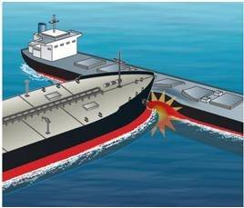 Ship side collision (schematic)