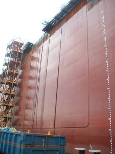 Completed FPSO side shell strengthened with SPS Overlay