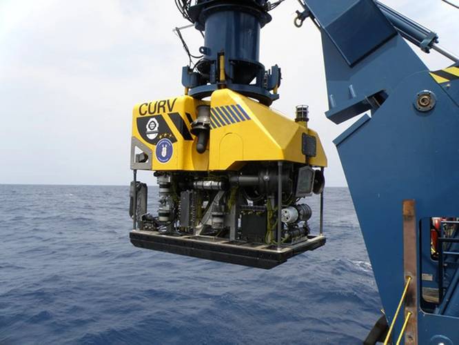 CURV-21 is a 6,400-pound Remotely Operated Vehicle (ROV) that is designed to meet the US Navy's deep ocean salvage requirements down to a maximum depth of 20,000 feet of seawater. This vehicle is loaded with a host of new technologies and was built as a direct replacement for CURV-III but with a smaller overall system footprint.