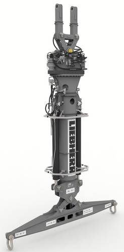 Design layout of the Liebherr Manipulator 100 with crossbar function.
