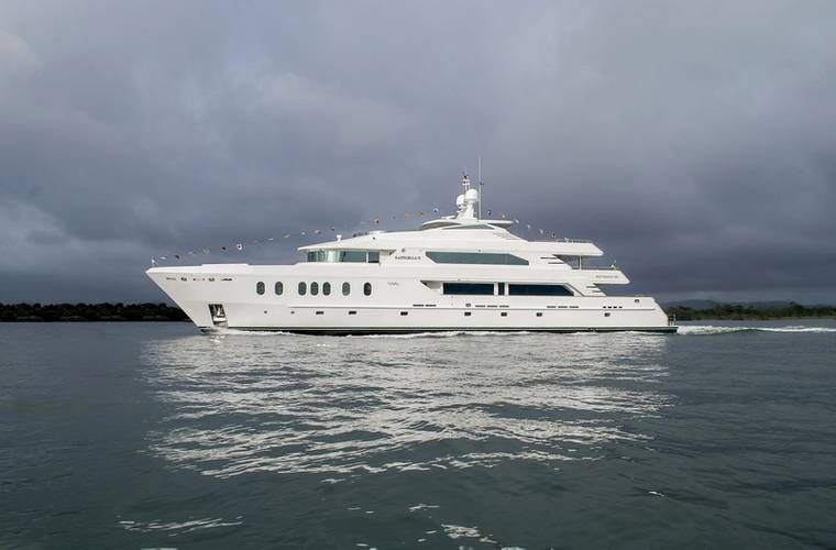 Designed for transoceanic voyages, The MCP Hemisphere 140 Raffaella II is the largest yacht built in Brazil to date and the largest aluminum yacht ever constructed in South America.