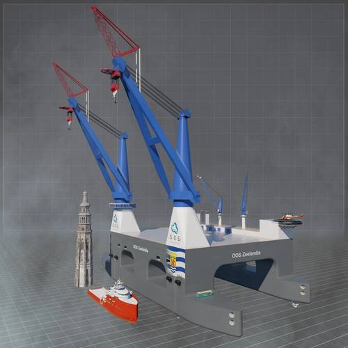 Developers OOS International and China Merchants Industry Holdings tout OOS Zeelandia as the world’s largest semi-submersible crane vessel (Image: OOS International)