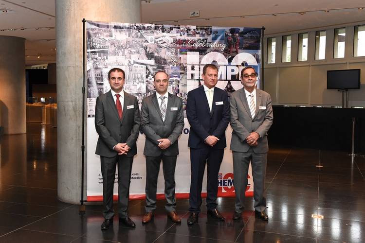 L-R Dimitris Panagiotou, Vassilis Skordas, Keld Laursen, Pierre-Yves Jullien (Photo: Hempel)