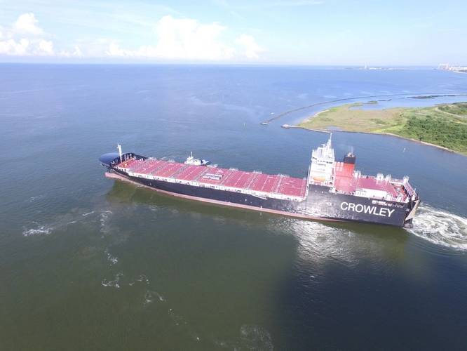El Coquí is one of the world’s first ConRo ships powered by LNG (Photo: Crowley)