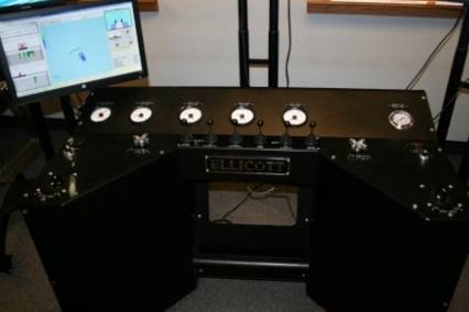 Ellicott 1270 Dragon dredge simulator control stand