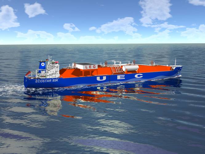 Ethane  Carrier ECO Star 85k Very Large Ethane Carrier (Image: DNV GL)