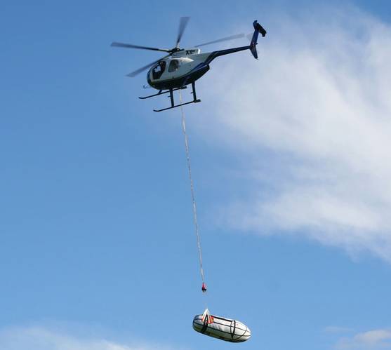 Flight testing a ShipArrestor deployment bag