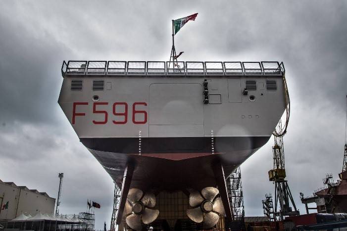 FREMM frigate Federico Martinengo (Photo: GE)