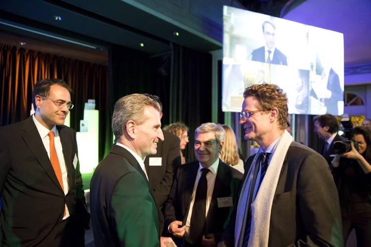 Günther Oettinger, EU Commissioner, and Nikolaus Meyer-Landrut, German Ambassador to France (photo: ©Tonje Thoresen)