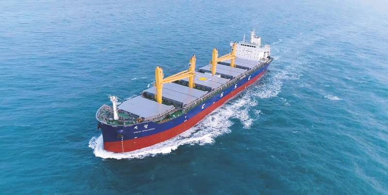 Great Intelligence, a 38,800 dwt bulk carrier with Lloyd’s Register cyber-enabled ship descriptive notes, using the application of ShipRight Procedure risk-based methodology. (Photo courtesy Lloyd’s Register)