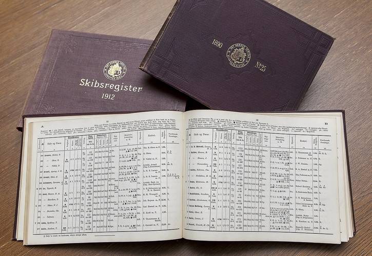 Historic ship registers. (Photo courtesy DNV GL)