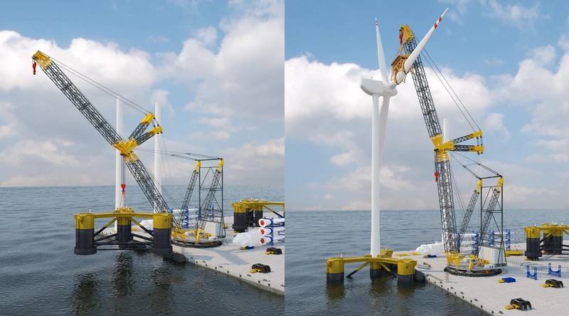 HLP is developing a ring crane capable of 6,000 tonne lifts. Image courtesy of HLP.